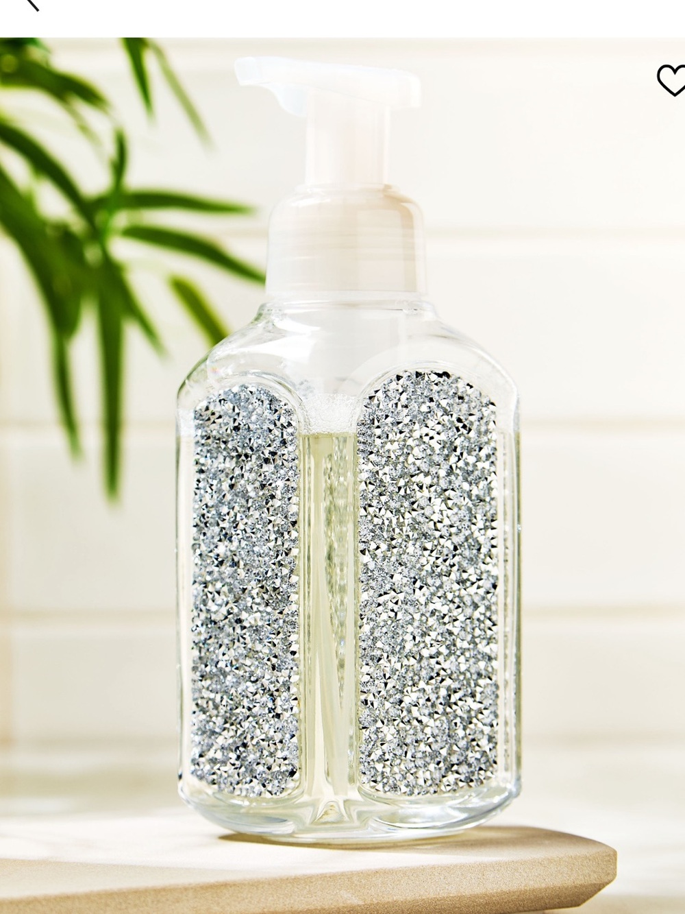 NEW BBW SILVER GLITTER HAND SOAP DISPENSER